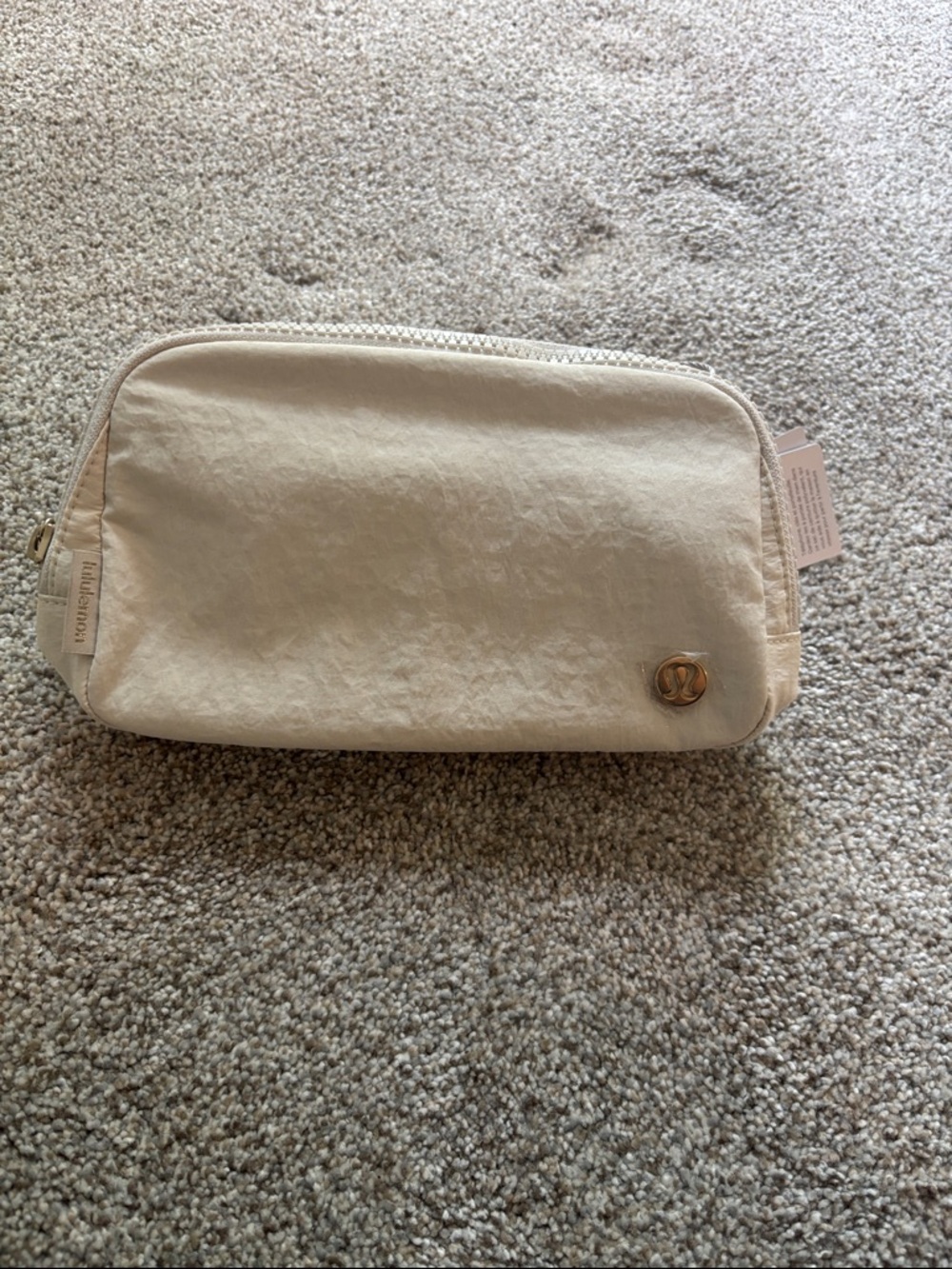 lululemon athletica Neutral Beige Cosmetic Zip Pouch
